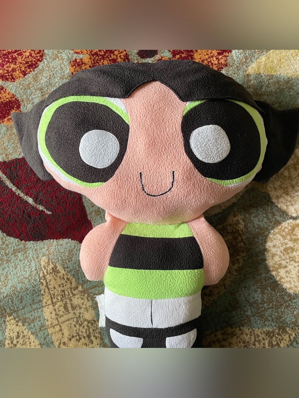 VTG Rare Powerpuff Girls Buttercup Jumbo 26" Plush 2000s Cartoon Network